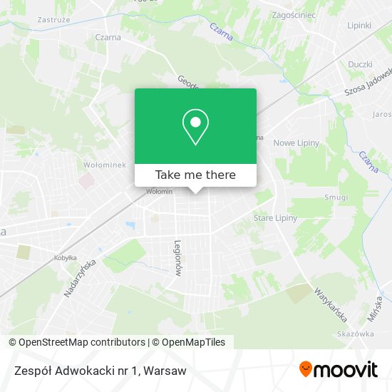 Zespół Adwokacki nr 1 map