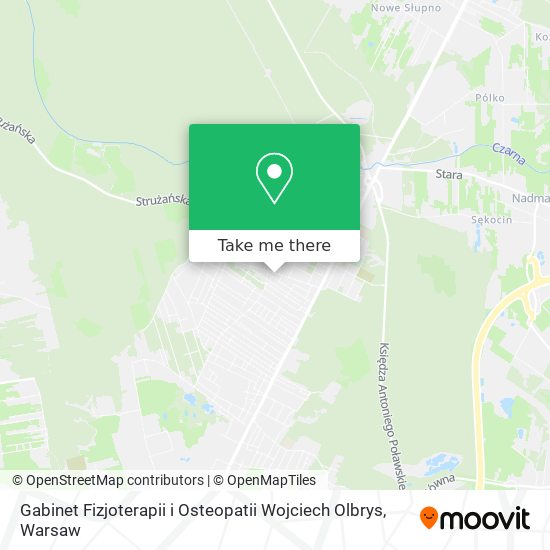 Gabinet Fizjoterapii i Osteopatii Wojciech Olbrys map