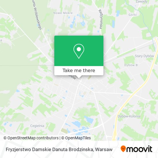 Fryzjerstwo Damskie Danuta Brodzinska map