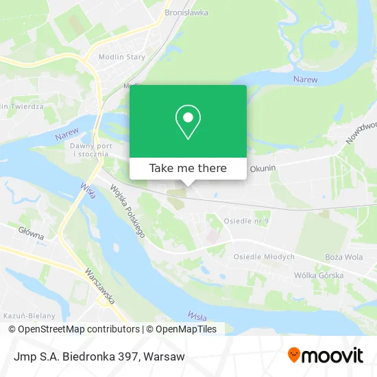 Jmp S.A. Biedronka 397 map
