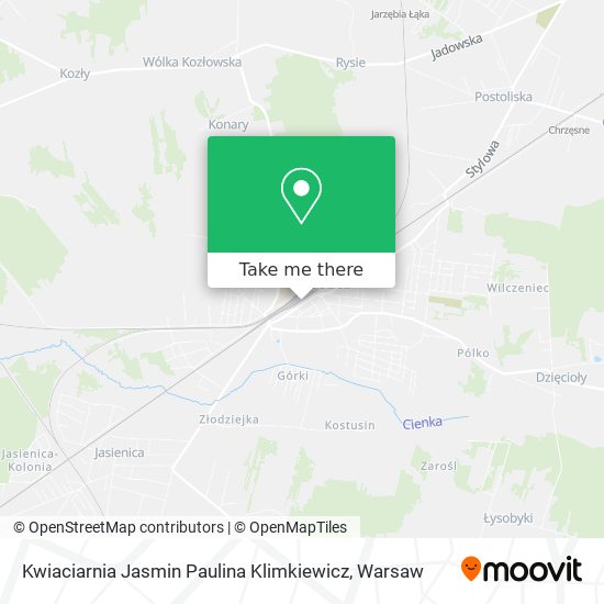 Kwiaciarnia Jasmin Paulina Klimkiewicz map