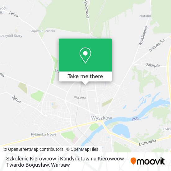 Szkolenie Kierowców i Kandydatów na Kierowców Twardo Bogusław map