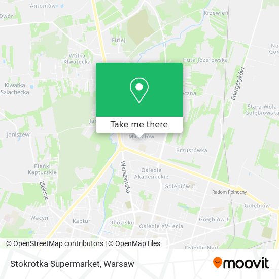 Stokrotka Supermarket map