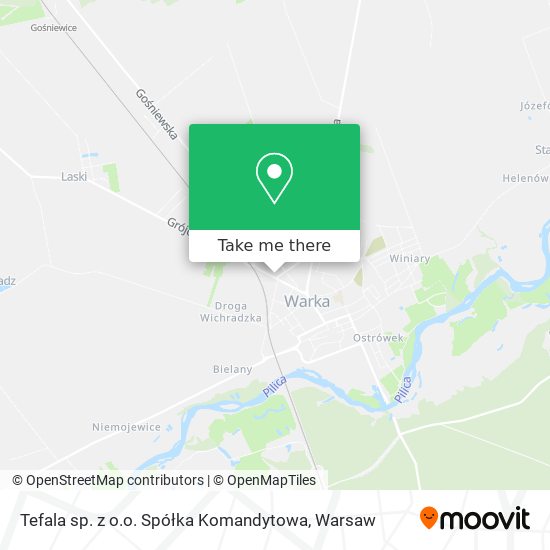 Tefala sp. z o.o. Spółka Komandytowa map