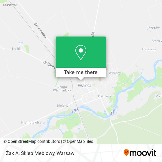 Żak A. Sklep Meblowy map