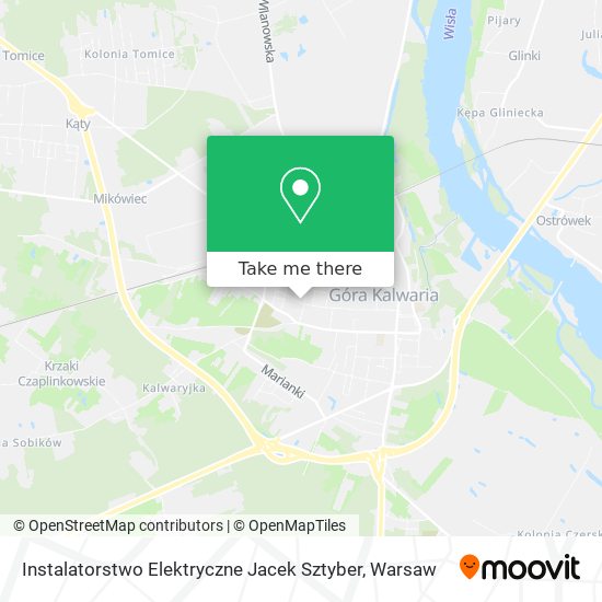 Instalatorstwo Elektryczne Jacek Sztyber map