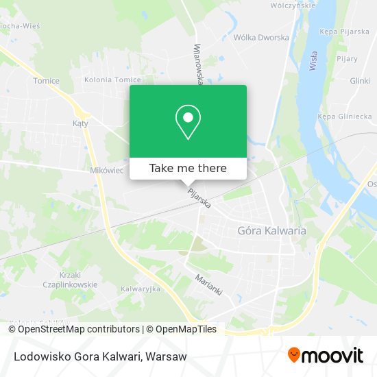 Lodowisko Gora Kalwari map