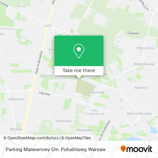 Карта Parking Manewrowy Cm. Południowy