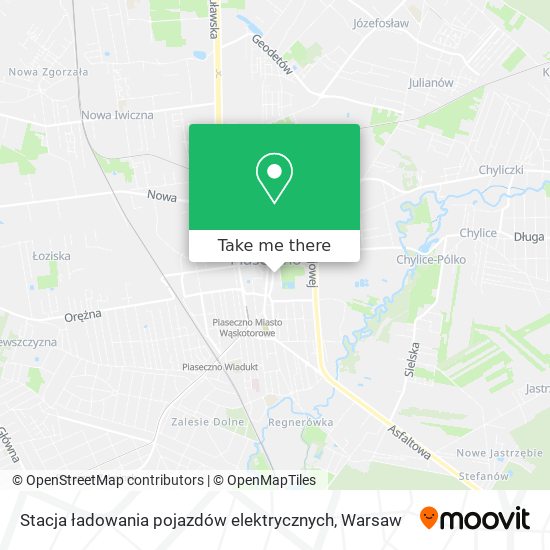 Stacja ładowania pojazdów elektrycznych map