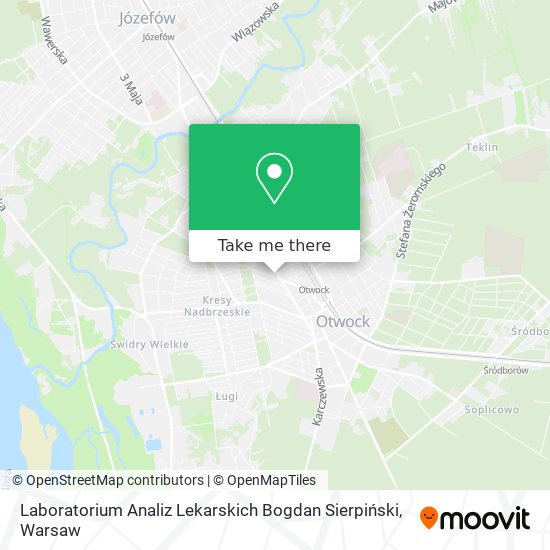 Карта Laboratorium Analiz Lekarskich Bogdan Sierpiński