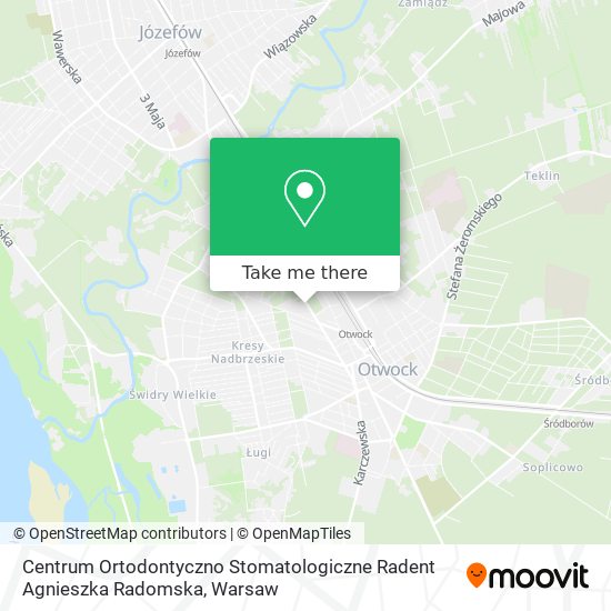 Centrum Ortodontyczno Stomatologiczne Radent Agnieszka Radomska map