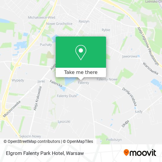 Elgrom Falenty Park Hotel map