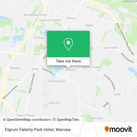 Карта Elgrom Falenty Park Hotel