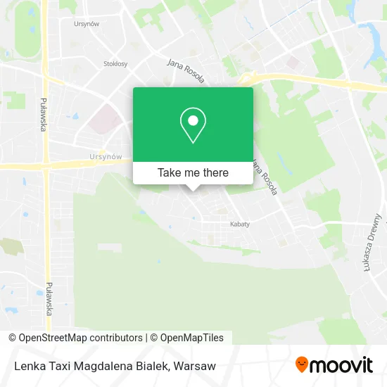 Lenka Taxi Magdalena Bialek map