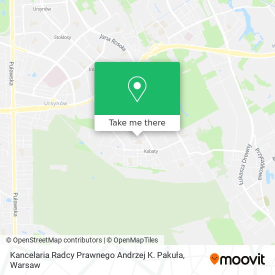 Kancelaria Radcy Prawnego Andrzej K. Pakuła map