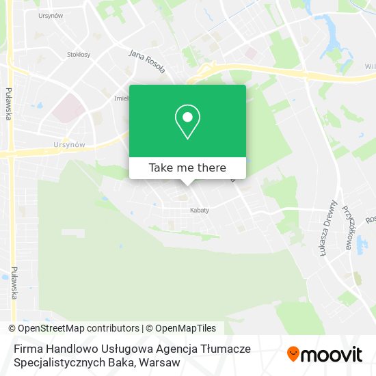 Firma Handlowo Usługowa Agencja Tłumacze Specjalistycznych Baka map