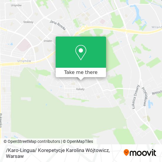 /Karo-Lingua/ Korepetycje Karolina Wójtowicz map