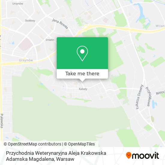 Przychodnia Weterynaryjna Aleja Krakowska Adamska Magdalena map