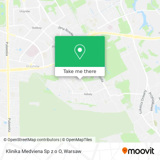 Карта Klinika Medviena Sp z o O
