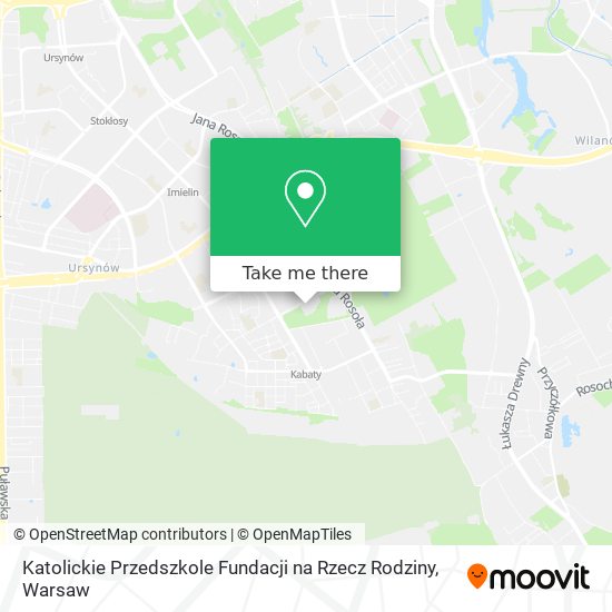 Katolickie Przedszkole Fundacji na Rzecz Rodziny map