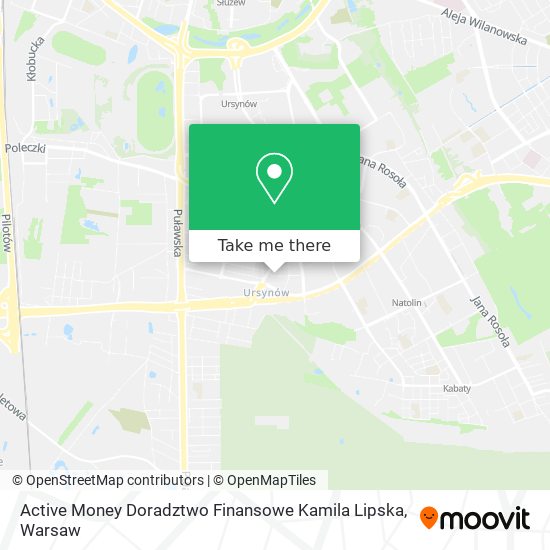 Active Money Doradztwo Finansowe Kamila Lipska map