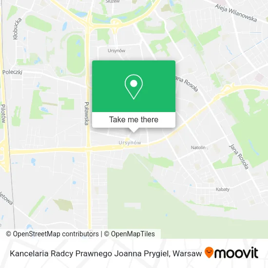 Kancelaria Radcy Prawnego Joanna Prygiel map