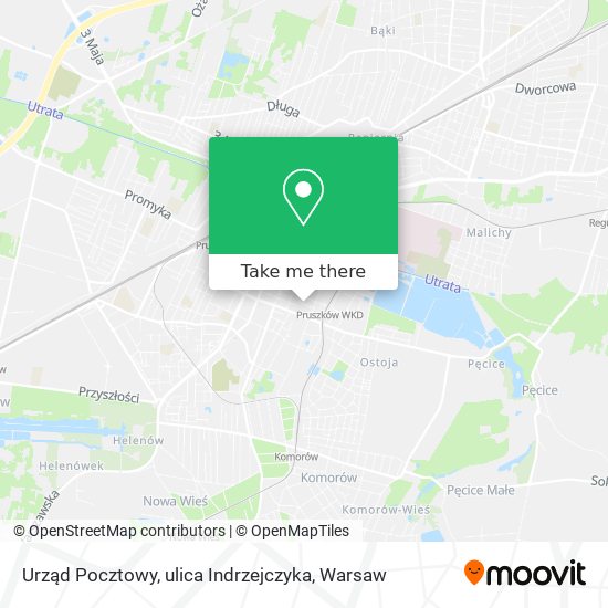 Urząd Pocztowy, ulica Indrzejczyka map