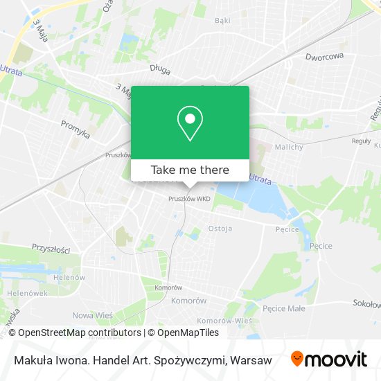 Makuła Iwona. Handel Art. Spożywczymi map