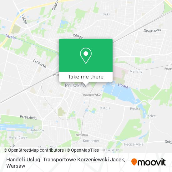 Handel i Usługi Transportowe Korzeniewski Jacek map