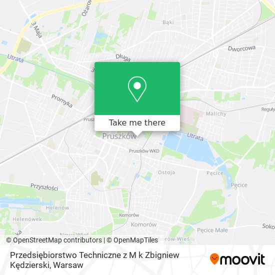 Przedsiębiorstwo Techniczne z M k Zbigniew Kędzierski map