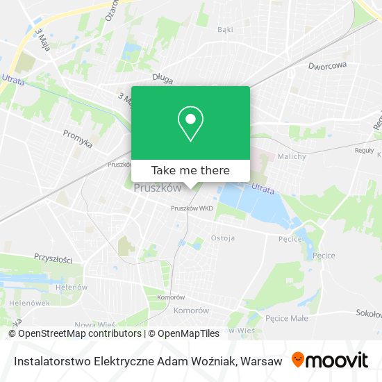 Instalatorstwo Elektryczne Adam Woźniak map