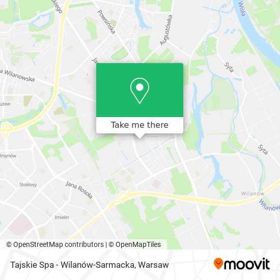 Tajskie Spa - Wilanów-Sarmacka map