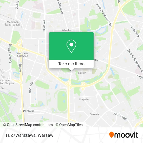 Ts o/Warszawa map