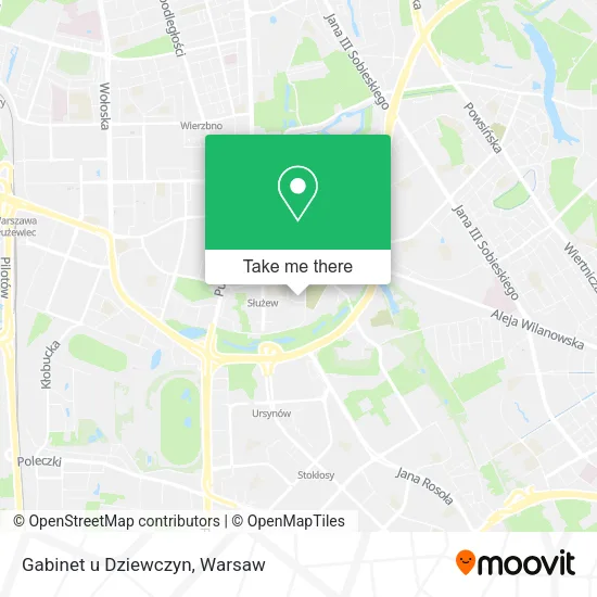 Gabinet u Dziewczyn map