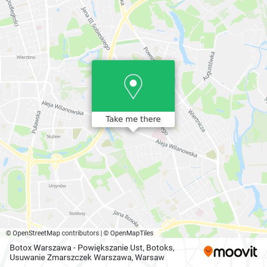 Botox Warszawa - Powiększanie Ust, Botoks, Usuwanie Zmarszczek Warszawa map