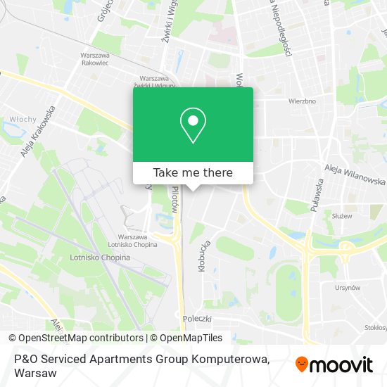 P&O Serviced Apartments Group Komputerowa map