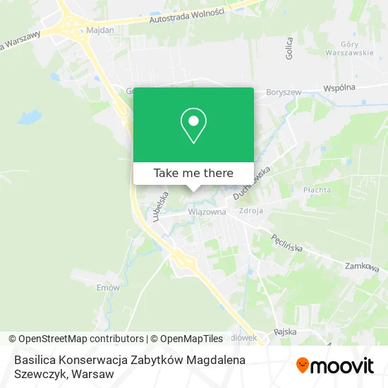 Карта Basilica Konserwacja Zabytków Magdalena Szewczyk