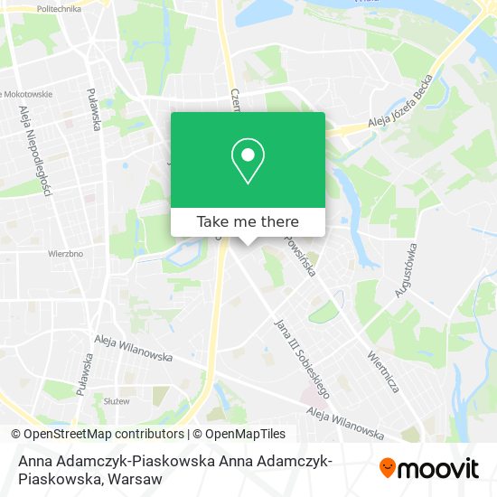 Anna Adamczyk-Piaskowska Anna Adamczyk-Piaskowska map