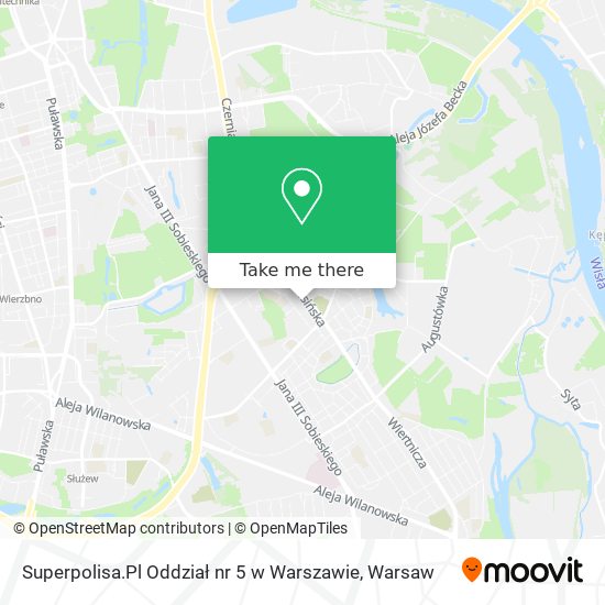 Superpolisa.Pl Oddział nr 5 w Warszawie map