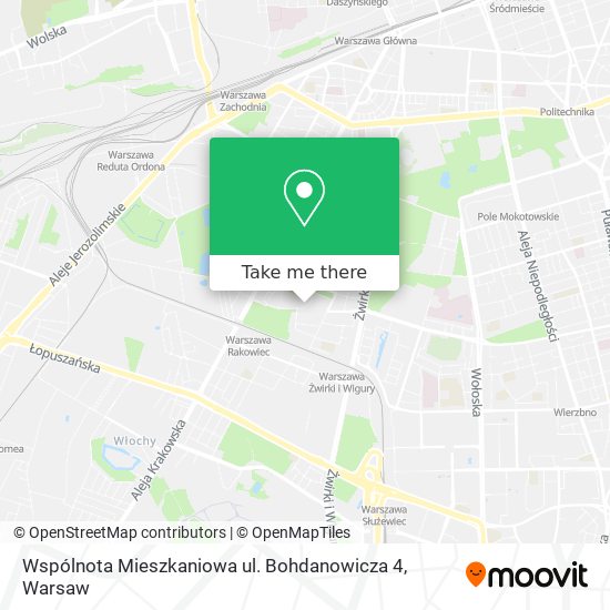 Wspólnota Mieszkaniowa ul. Bohdanowicza 4 map