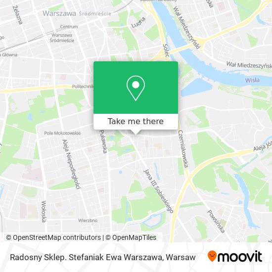 Radosny Sklep. Stefaniak Ewa Warszawa map