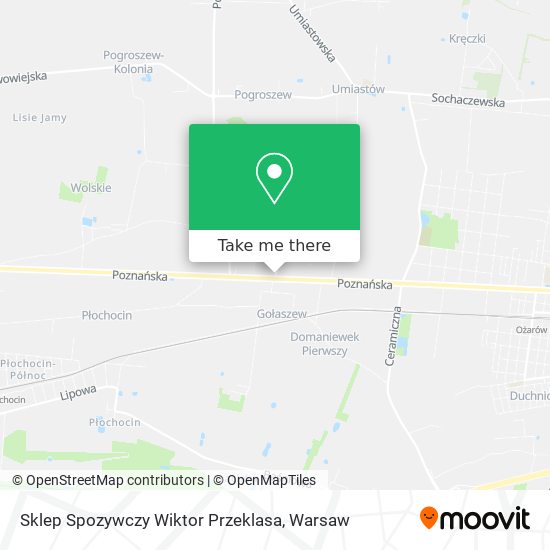 Sklep Spozywczy Wiktor Przeklasa map