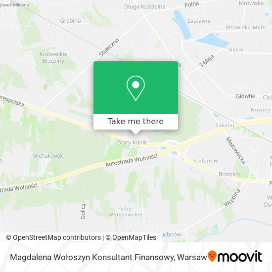 Карта Magdalena Wołoszyn Konsultant Finansowy