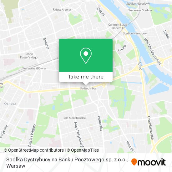 Spółka Dystrybucyjna Banku Pocztowego sp. z o.o. map