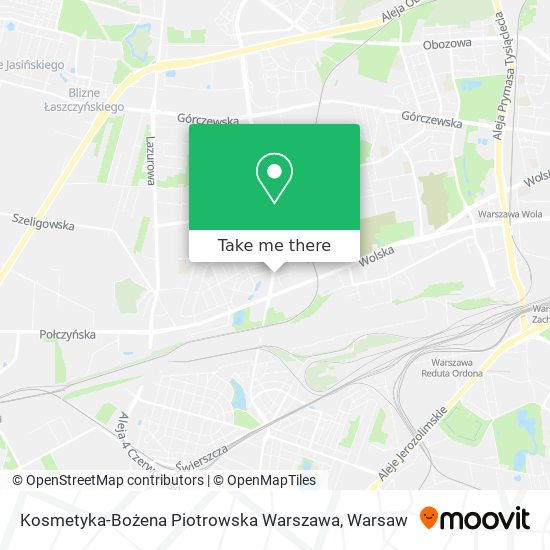 Kosmetyka-Bożena Piotrowska Warszawa map