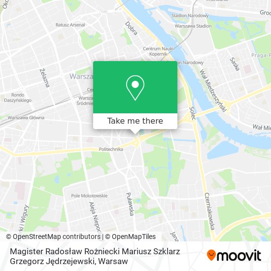 Magister Radosław Rożniecki Mariusz Szklarz Grzegorz Jędrzejewski map