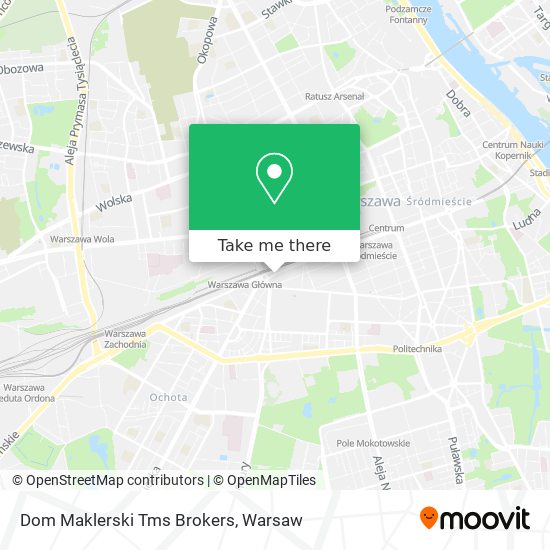 Dom Maklerski Tms Brokers map