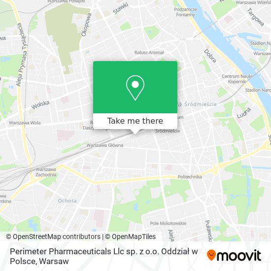 Perimeter Pharmaceuticals Llc sp. z o.o. Oddział w Polsce map