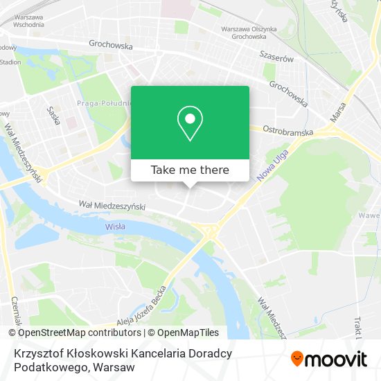 Krzysztof Kłoskowski Kancelaria Doradcy Podatkowego map