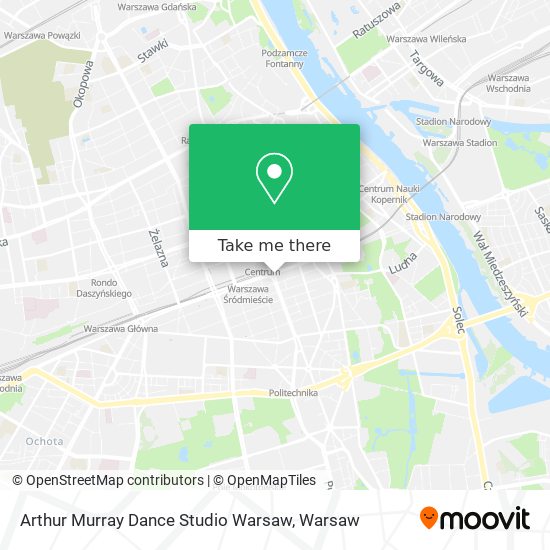 Arthur Murray Dance Studio Warsaw map